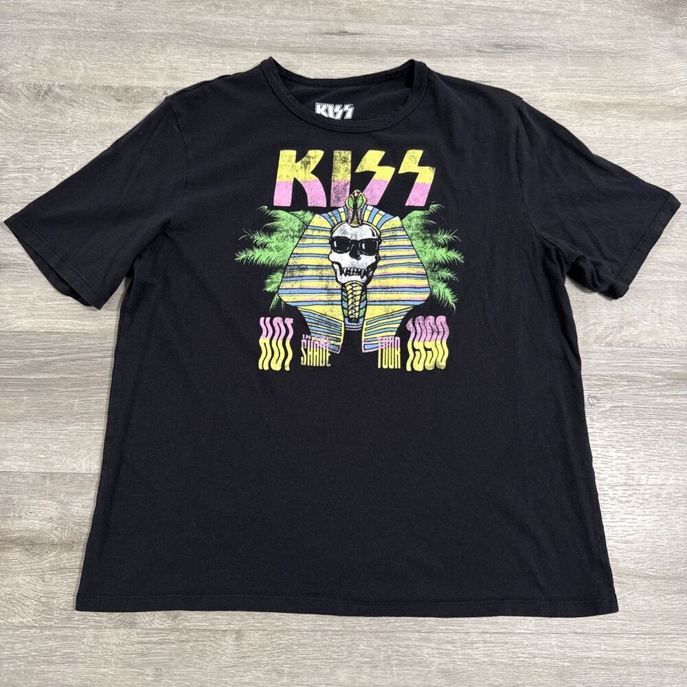 KISS Shirt Adult S/M Black Hot in the Shade 1990 Tour Rock Band